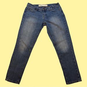 Next women's cropped jeans size 8 medium wash front fading mid rise SALE 2/30